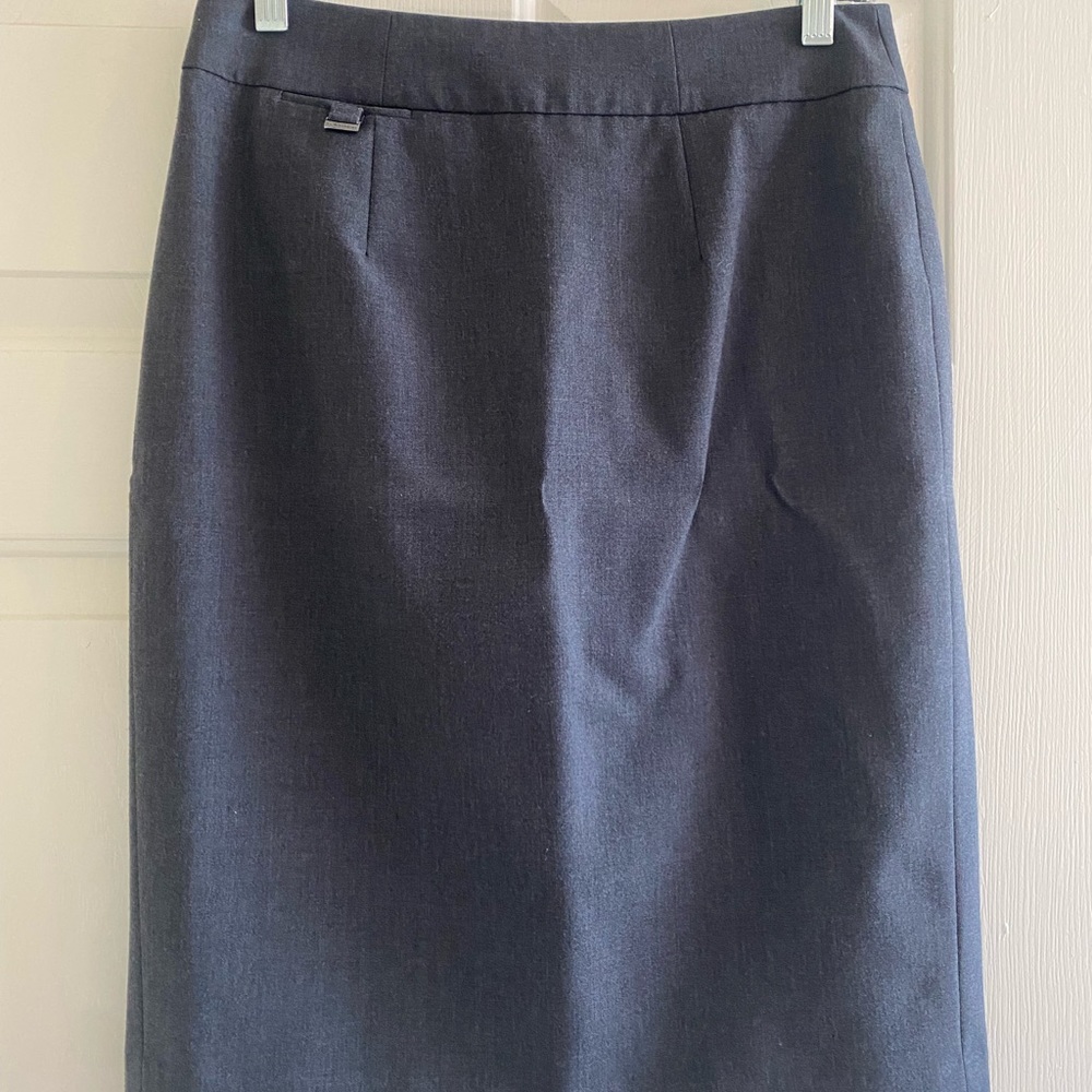 Gray Pencil Skirt by Calvin Klein